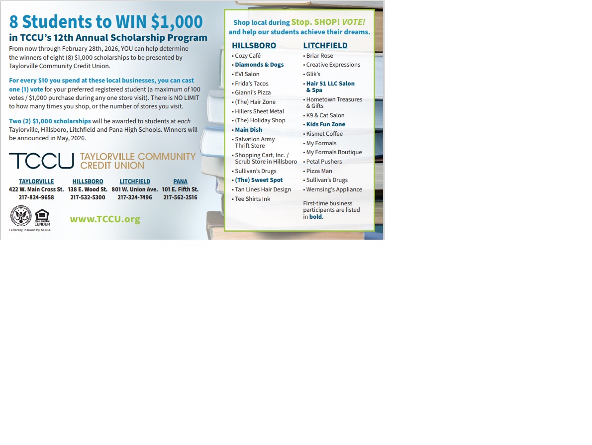 Hillsboro Litchfield Scholarship Businesses 2025-2026