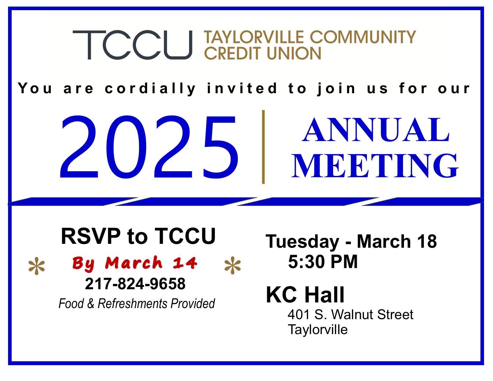 TCCU Annual Meeting 2025